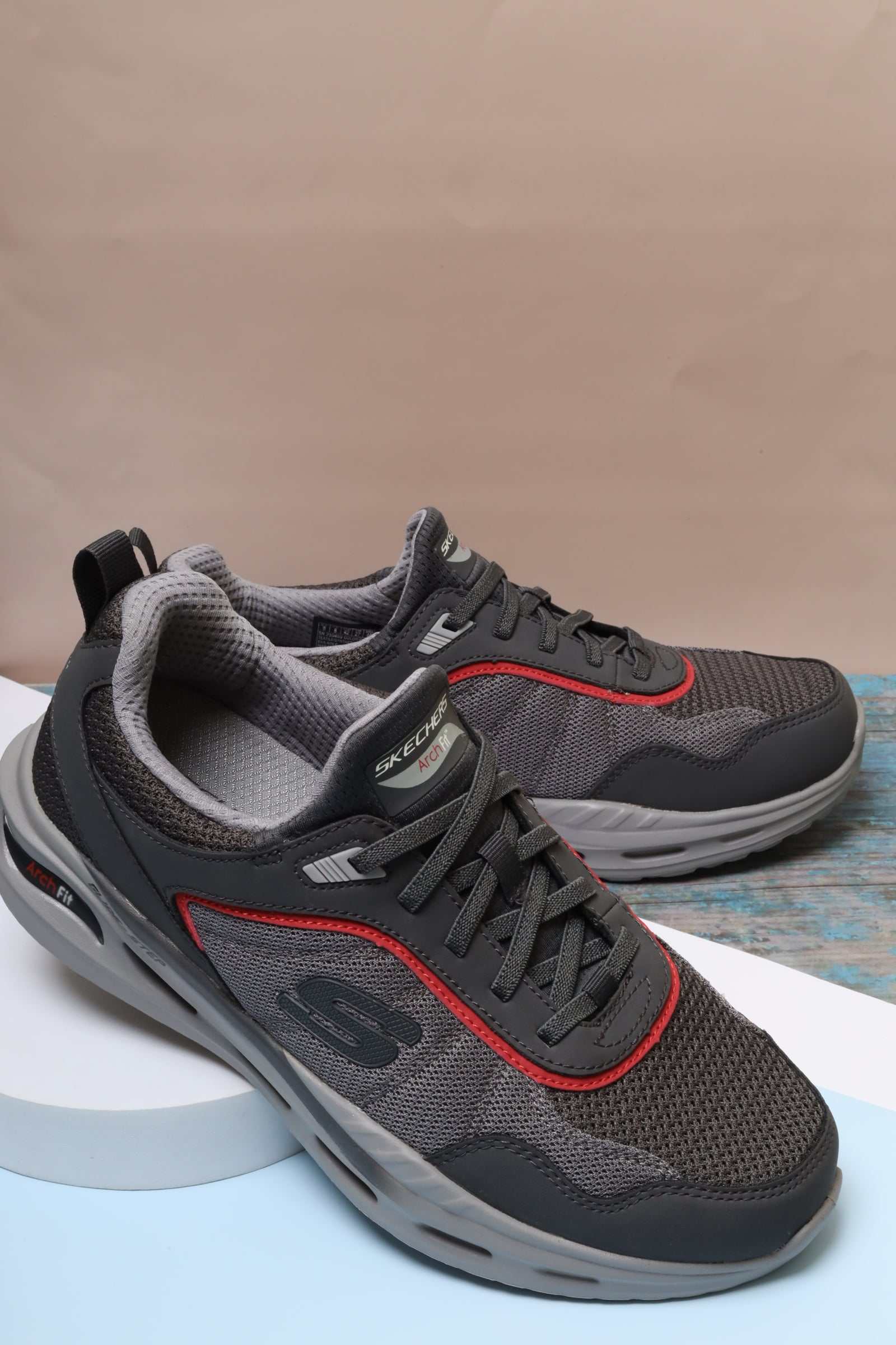 SKECHERS ARCH FIT ORVAN MEN DKGY 210459