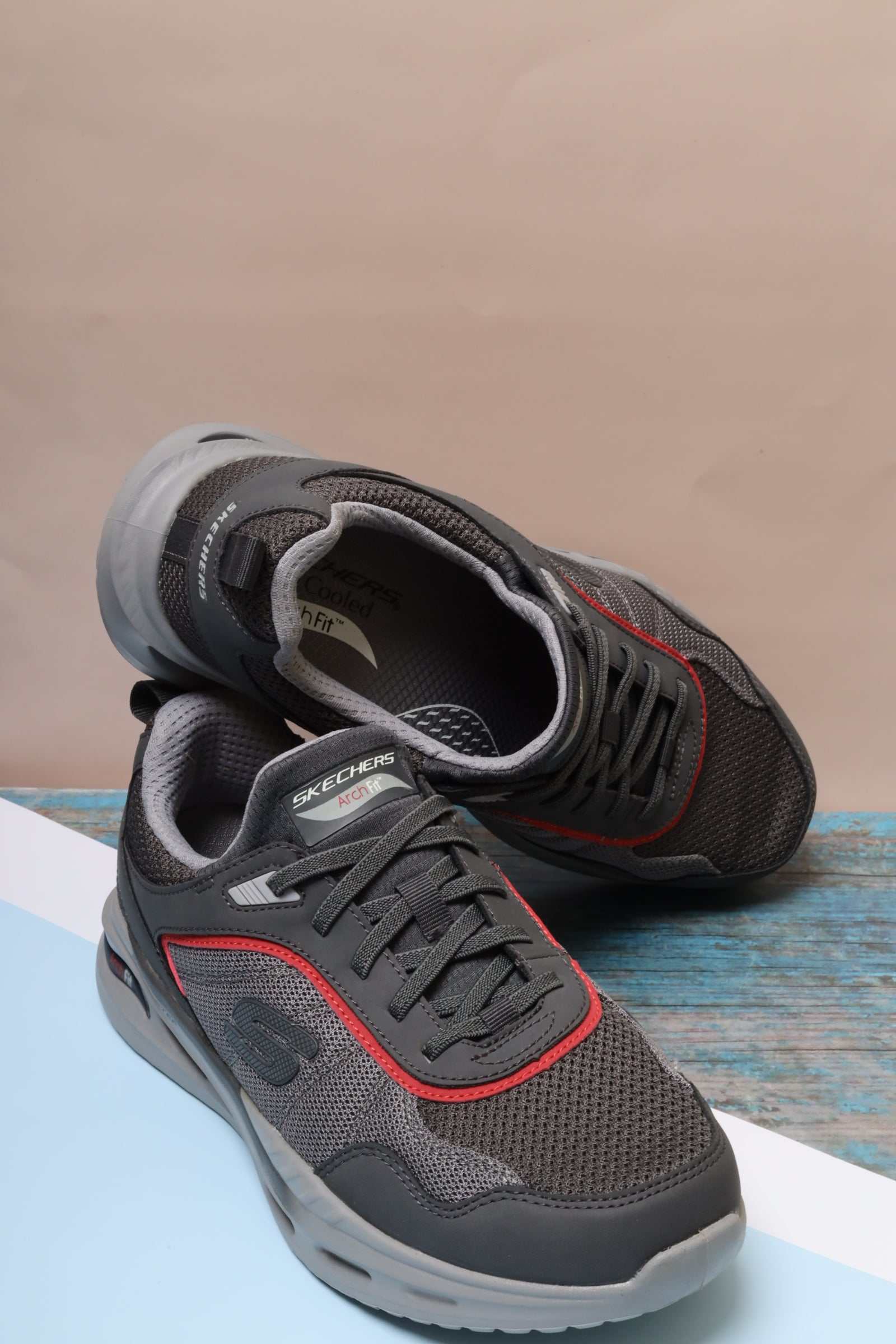 SKECHERS ARCH FIT ORVAN MEN DKGY 210459