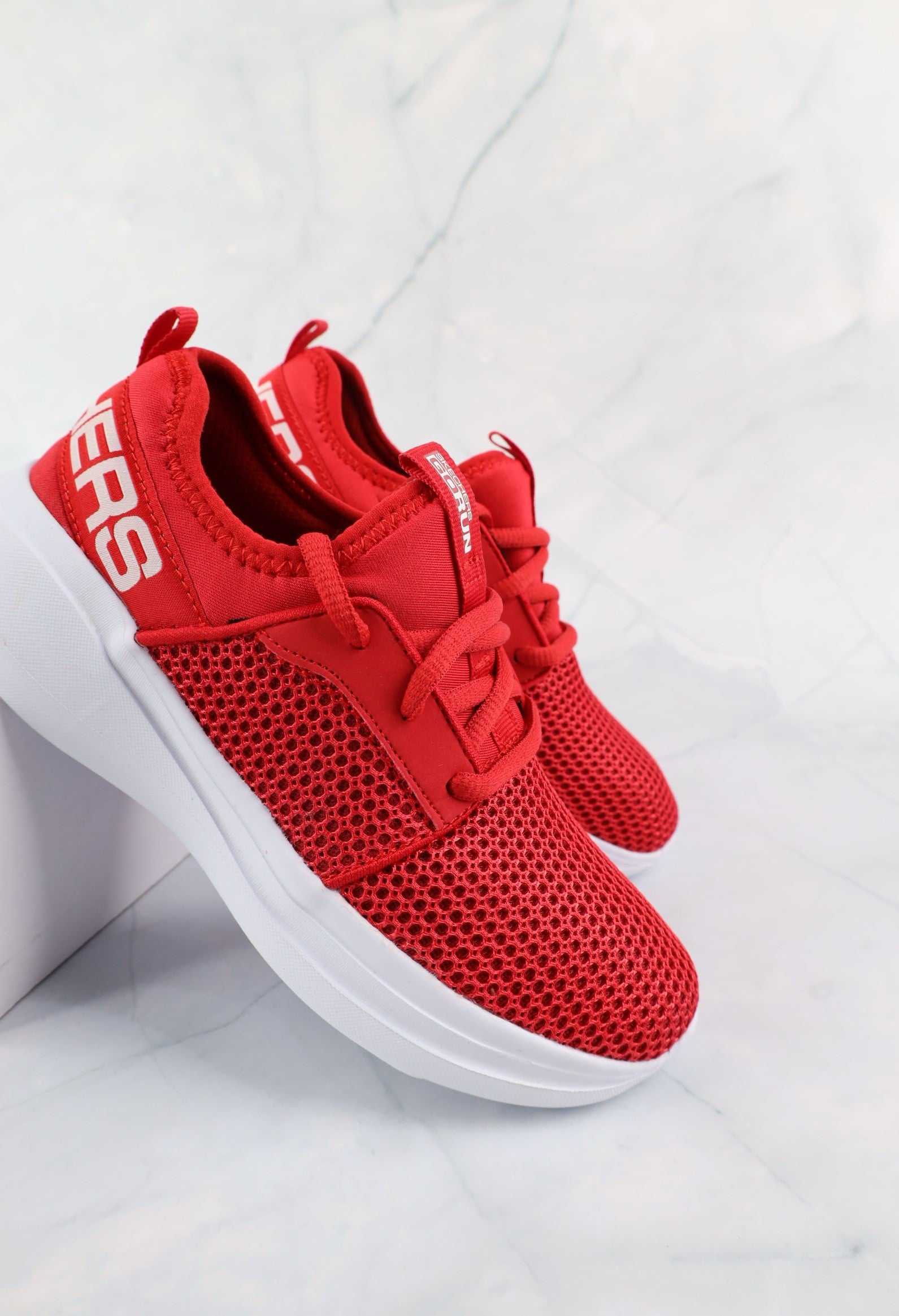 SKECHERS GO RUN KIDS RED 97874 