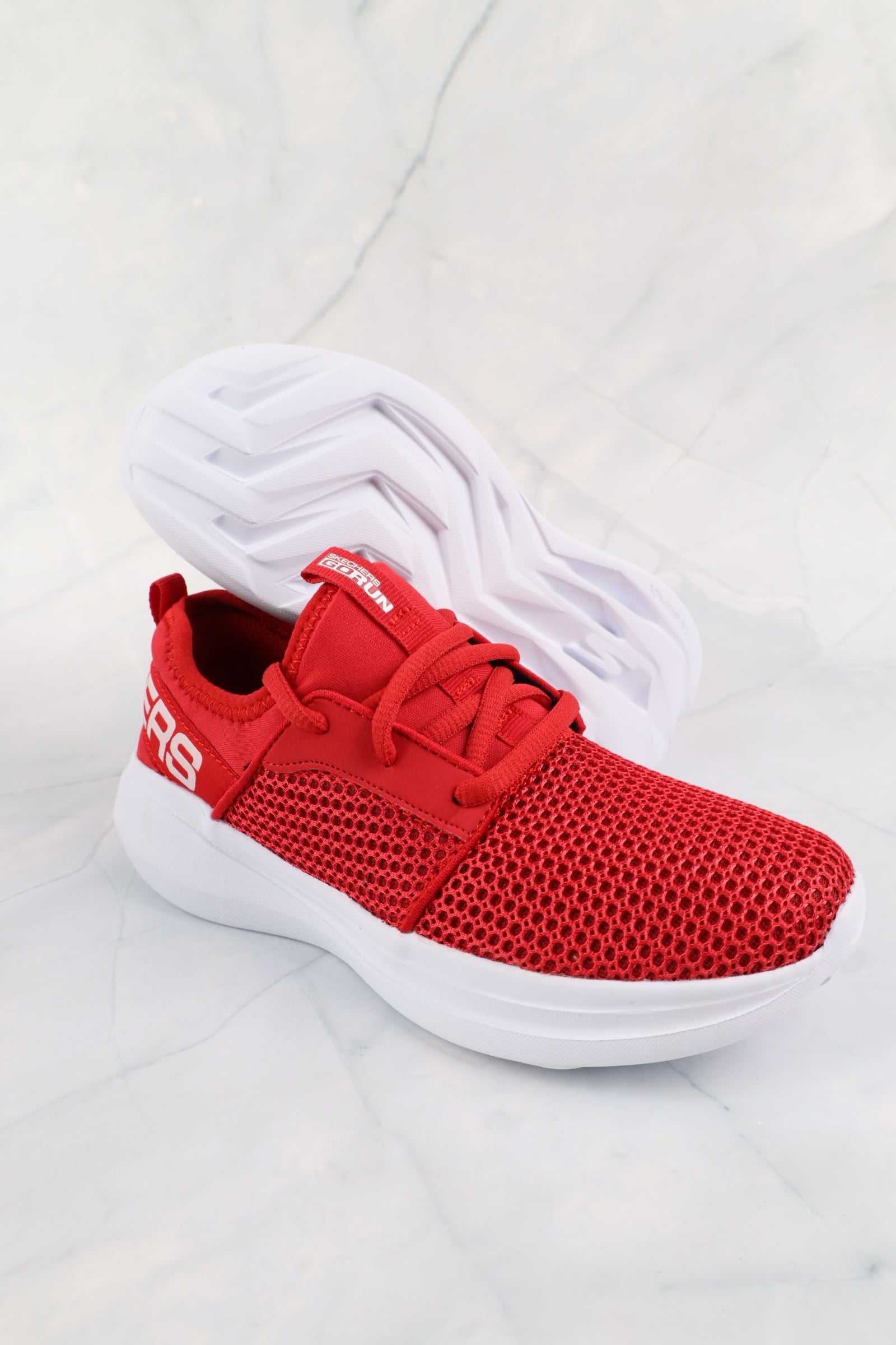 SKECHERS GO RUN KIDS RED 97874 