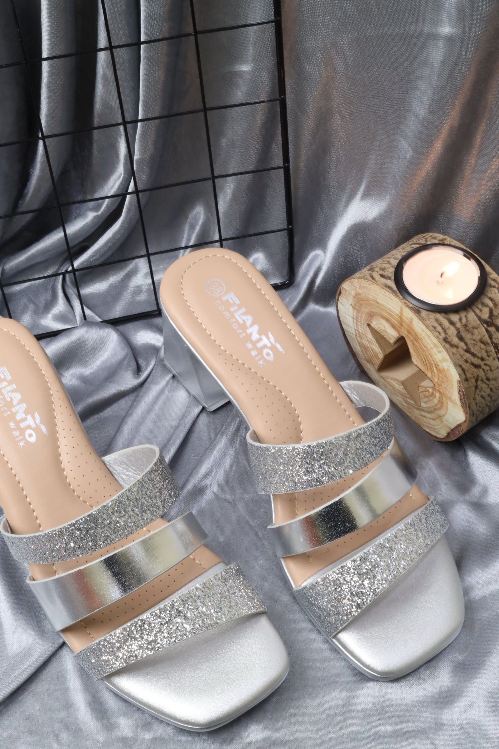 صندل نسائي بكعب عريض 55100