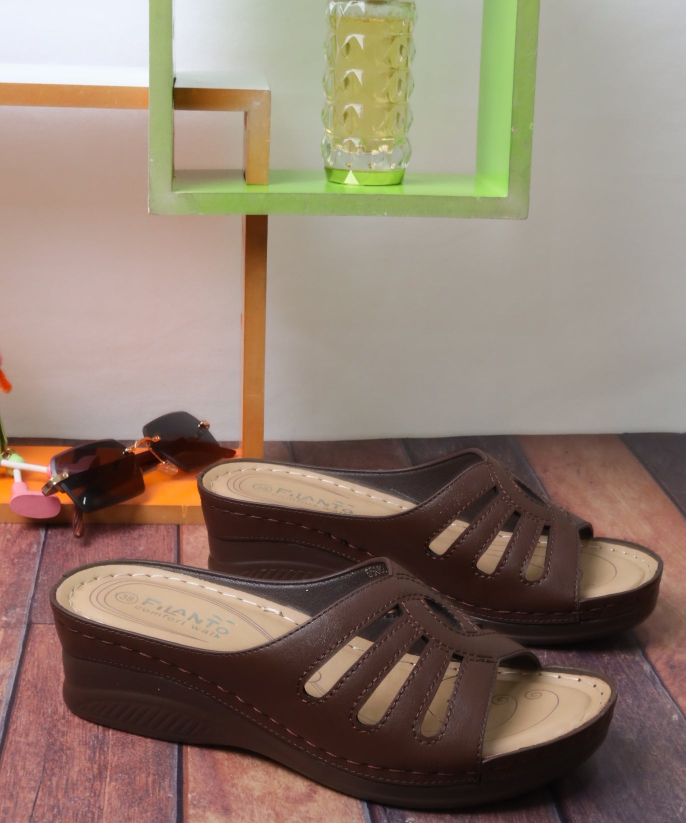 صندل نسائي بكعب عريض 55083