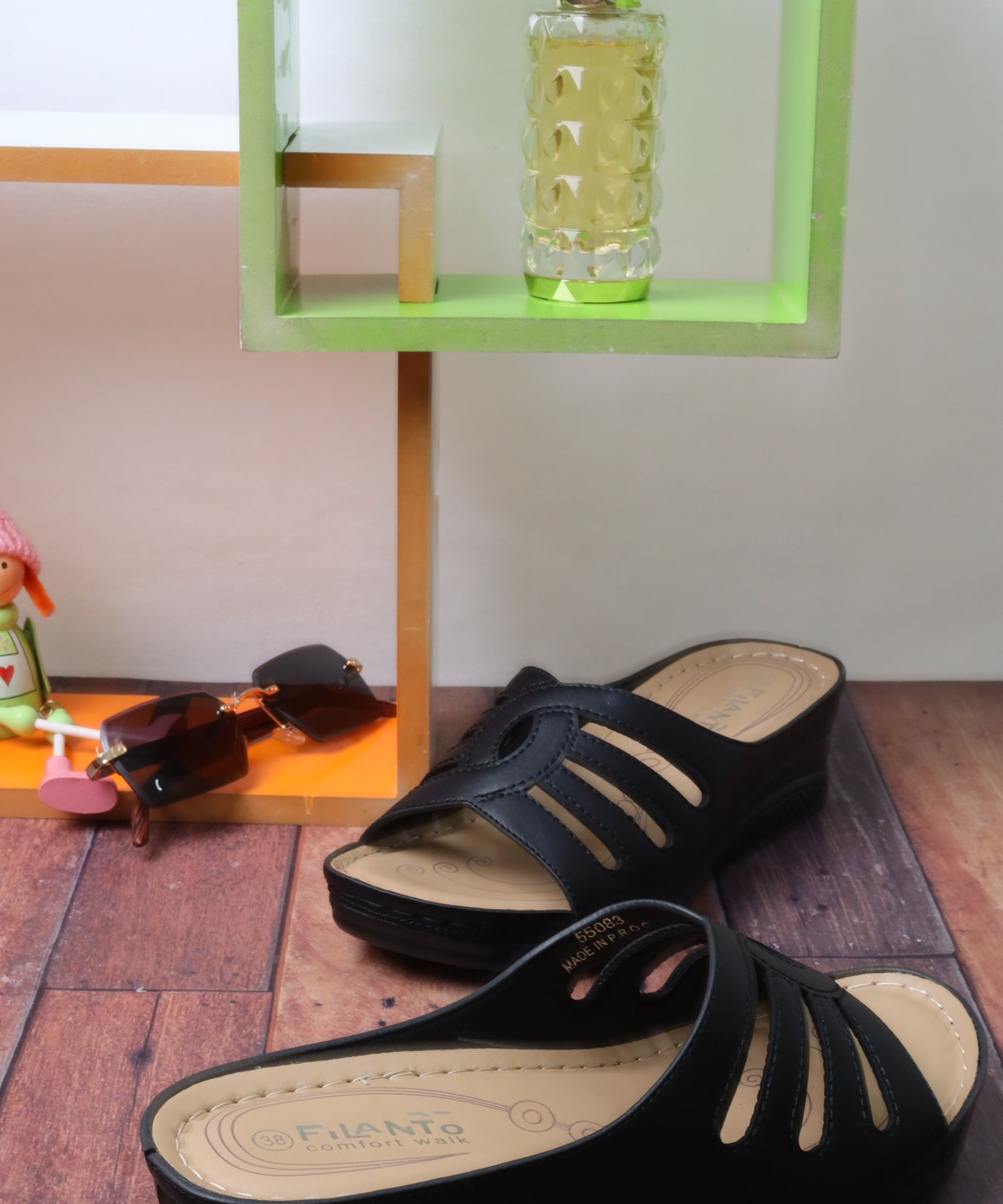 صندل نسائي بكعب عريض 55083