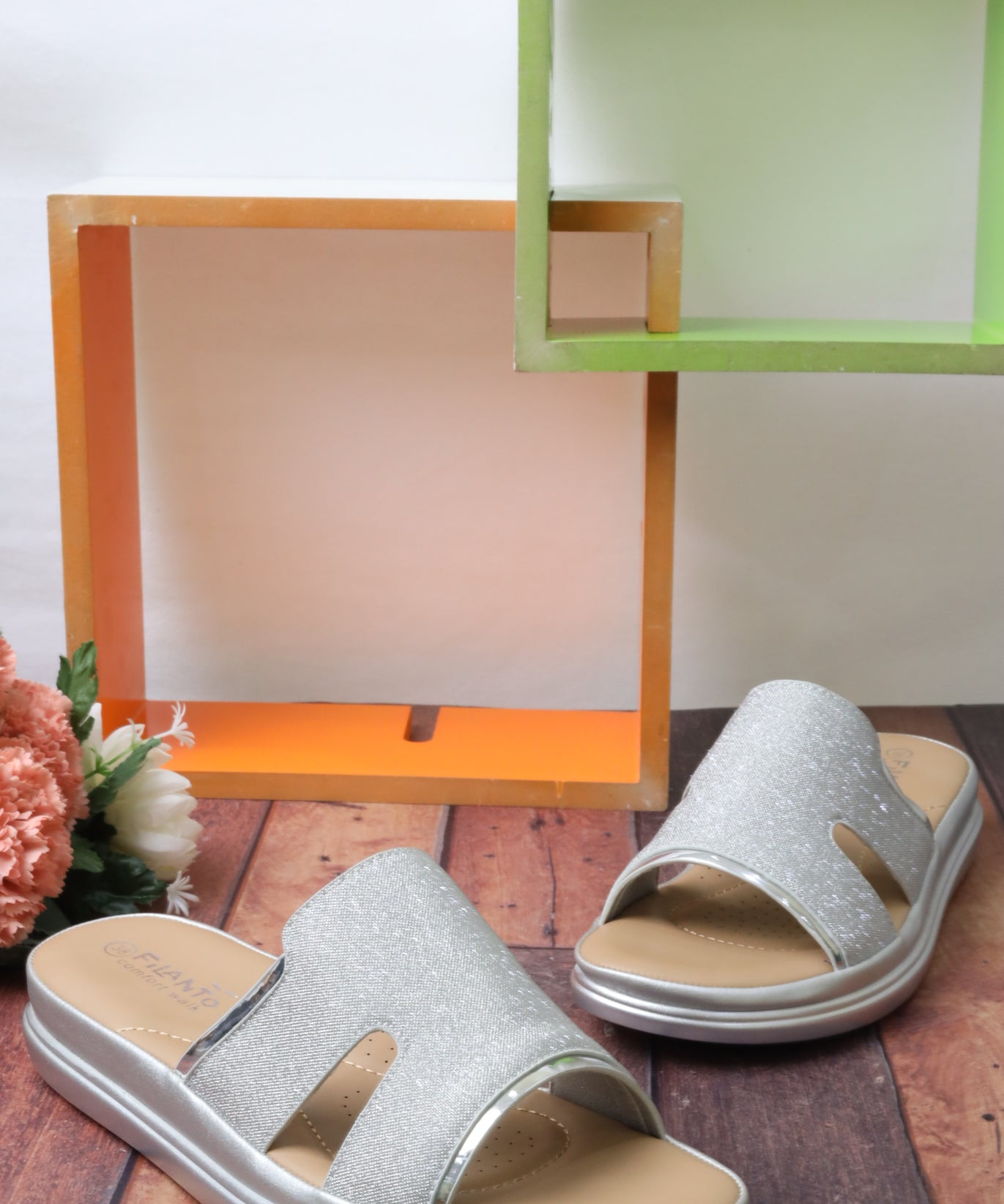 صندل نسائي فلات 55075