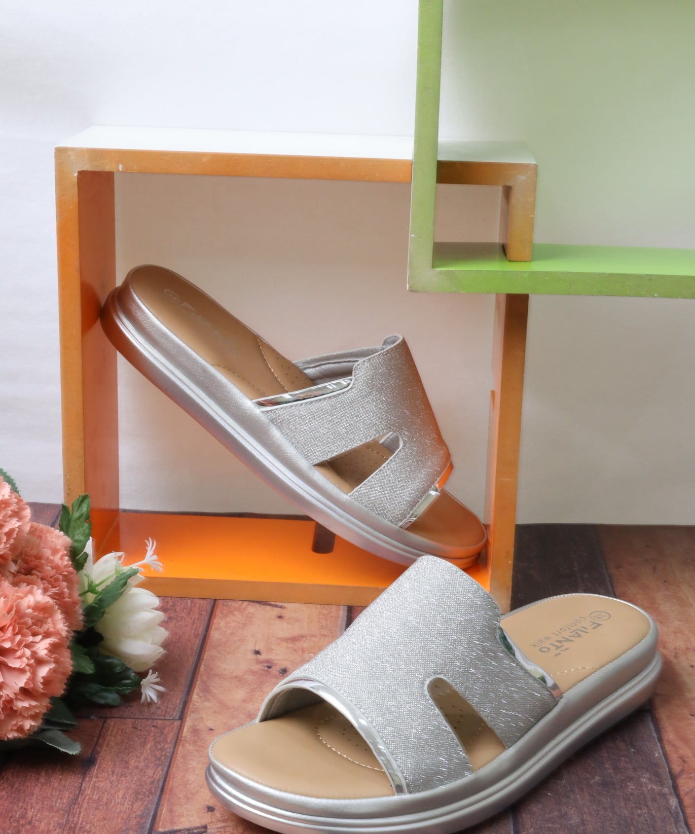 صندل نسائي فلات 55075